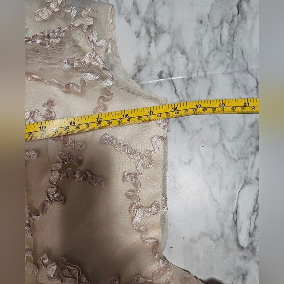 NEW Metisu Champagne Nude Gold Dress Medium - Picture 8 of 11